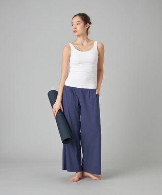 Chacott Chacott BALANCE EasyCare+ワイドパンツ ネイビー