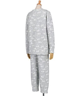 tsumori chisato SLEEP ツモリチサト パジャマ 長袖 長ズボン 綿混(本体) あったか レディース UDW455 /ワコール グレー