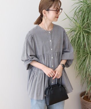 AMERICAN HOLIC 【先行予約】【WEB限定】ティアードギャザーブラウス Check