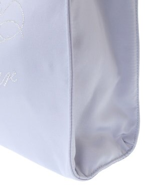 Maison de FLEUR EC限定チュールハンドルラインストーントートバッグ Grayish Blue