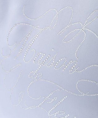 Maison de FLEUR EC限定チュールハンドルラインストーントートバッグ Grayish Blue