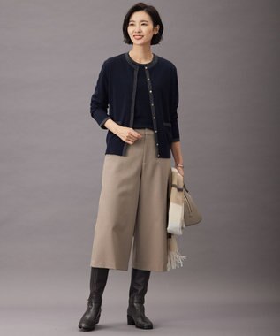 J.PRESS LADIES S 【WEB限定カラーあり・洗える】ツムギート flannel キュロット パンツ ベージュ系