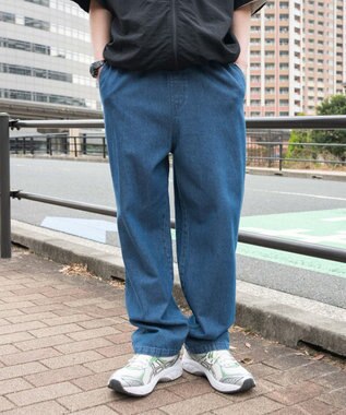 WEGO 【ウエストゴム/SMLサイズ展開】デニムイージーストレートパンツ2