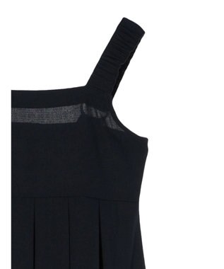 Green Parks armonia.ギャザーストラップワンピース Navy