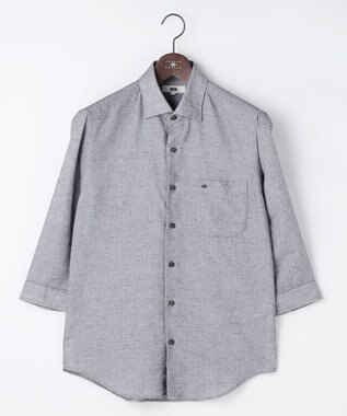 JOSEPH ABBOUD 【サステイナブル・JAPANファブリック】ソアロンパナマシャンブレーシャツ ネイビー系