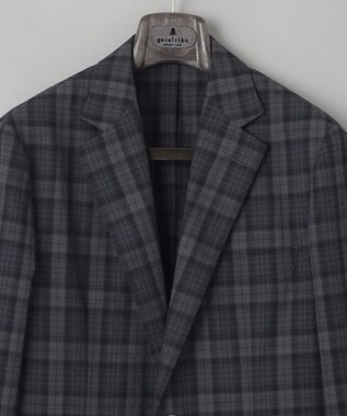 GOTAIRIKU 清涼サッカー素材【通気性/軽量】空羽サッカー マドラスチェック シャツジャケット グレー系4