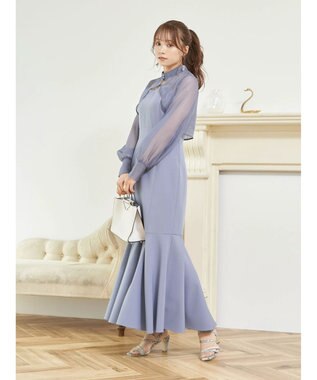 earth music&ecology ＳＥＴ２点シアーボレロ＋キャミワンピース Blue