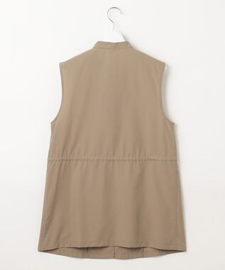 J.PRESS LADIES 【洗える・撥水】 Minotechライトタフタ ドロスト ジレ ブラウン系