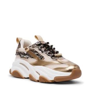 STEVE MADDEN POSSESSION-E-XS ECOボリュームスニーカー ブロンズ