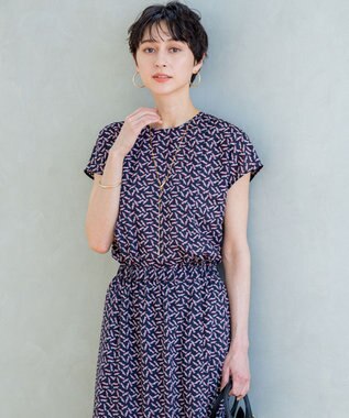 【洗える】エスパドリーユ プリント ブラウス