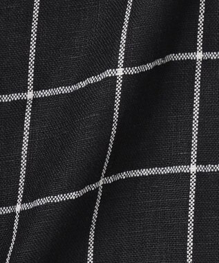 J.PRESS YORK STREET 【WOMEN】リネンライクイージーフィット ワンピース ブラック系3