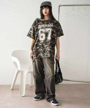 WEGO ２WAYグラフィックワンショルBIGT 柄4