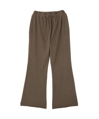 earth music&ecology ピグメントリブフレアパンツ Brown