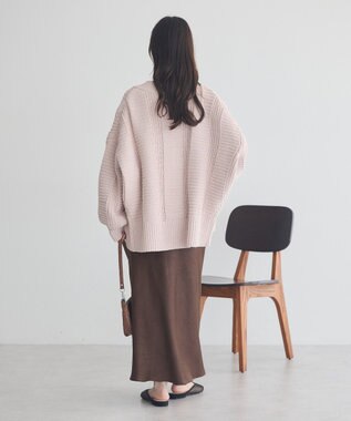 earth music&ecology マットモールカーディガン Pink