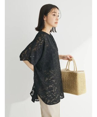 Green Parks ２ＷＡＹ　ジャガードチュニック Black