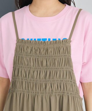 CRAFT STANDARD BOUTIQUE ギャザーデザインキャミワンピース Light Brown