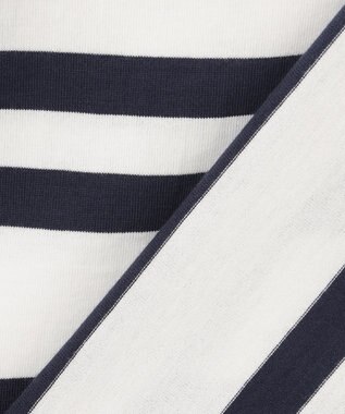 J.PRESS KIDS  【100-130cm】 ボーダービックシルエットＴシャツ ネイビー