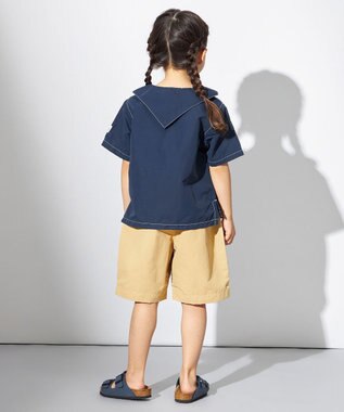 HELLY HANSEN 【キッズ】ショートスリーブバスクセイラーシャツ オーシャンネイビー