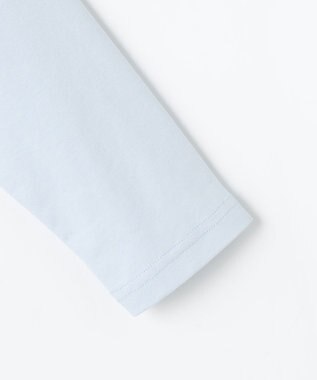 組曲 KIDS 【110-140㎝】 ミニチェック レイヤードトップス サックスブルー