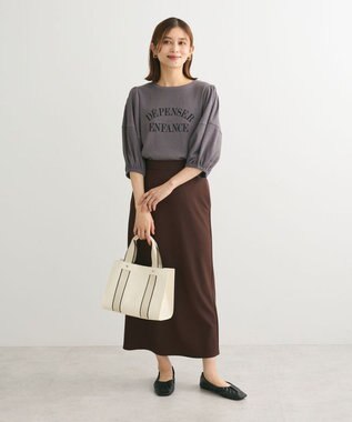 Green Parks らくスレ　Ｉラインスカート Dark Brown