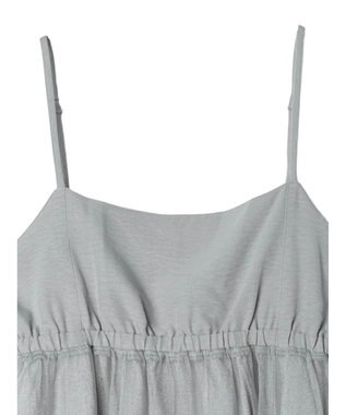 Green Parks ２ＷＡＹラメチュールキャミワンピース Gray
