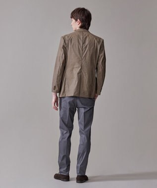 J.PRESS MEN 感動！？上品な見た目に着心地抜群なセットアップ【MECHANICAL】【超軽量 / 清涼感 / 洗える】 ハイパワーストレッチ リネンルックジャケット ベージュ系