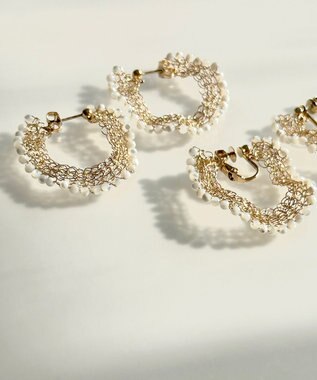 CASUMINO sweet pie 白蝶貝ピアス gold