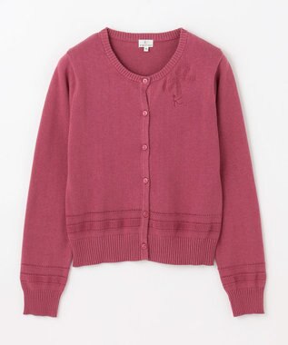 組曲 KIDS 【150-160㎝】クラシック カーディガン ラズベリー