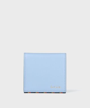 Paul Smith ブライトストライプトリム コインケース サックスブルー
