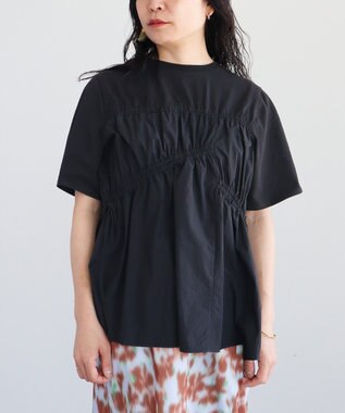 CRAFT STANDARD BOUTIQUE ギャザーデザインプルオーバー Black