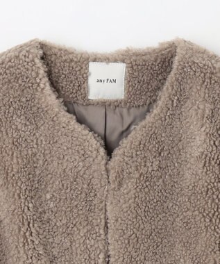 ANY L カールボアブルゾン モカ