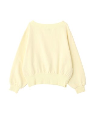 earth music&ecology 裾スリット裏毛プルオーバー Yellow