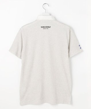 23区GOLF 【MEN】『PEANUTS』コラボ　「JOE COOL」半袖ポロシャツ ライトグレー系