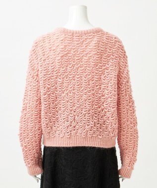 23区 L 【GOLD LABEL】スラブネット ニット ピンク系