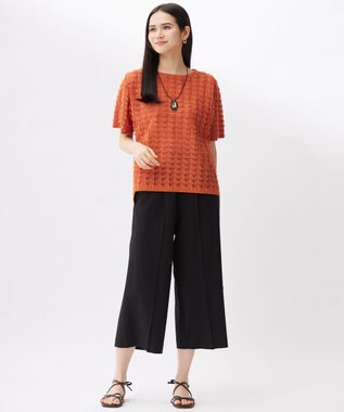 自由区 【カタログ掲載・セットアップ対応・接触冷感・UVカット・吸水速乾・抗菌防臭・洗える】ハイカウントモクロディ パンツ グラムレッド