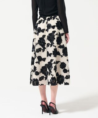 GRACE CONTINENTAL サテンコードスカート バイカラー