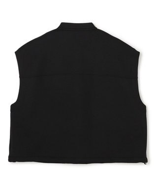 UNFILO BEAUTY FORM JERSEY スリーブレス ブルゾン ブラック