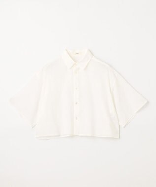 NAVE 【Nave 　洗える】シアークロップド シャツ ホワイト系