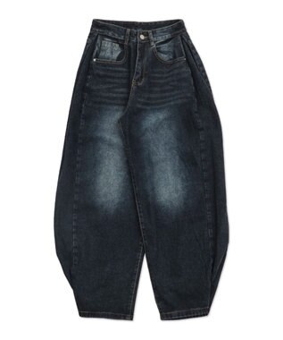 WEGO ブラストワイドデニム デニム濃色