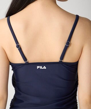 OP／FILA 【FILA】ドルマン袖フリルタンキニ4点セット水着 サックス