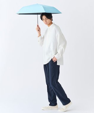 MOONBAT 【遮光100％/超軽量 /雑誌掲載】マジで軽い傘 晴雨兼用折りたたみ日傘 50cm マジカルテックプロテクション ペールスカイ