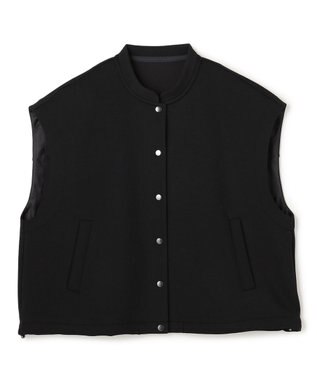 UNFILO BEAUTY FORM JERSEY スリーブレス ブルゾン ブラック