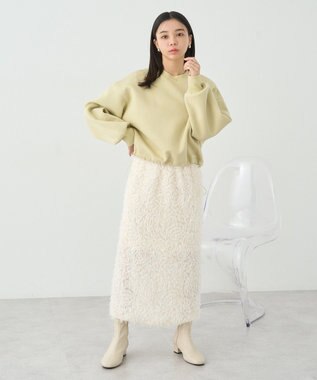 earth music&ecology ドロストヘムスウェット Yellow