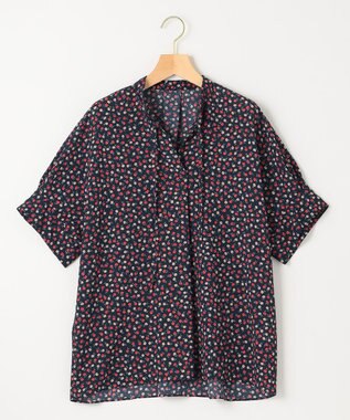 組曲 【洗える】プティフラワージョーゼットシフォン ブラウス ピンク系5