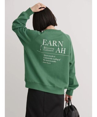 AMERICAN HOLIC ラグランロゴスウェット2 Green