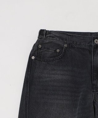 WEGO 【ウエスト調整可/SMLサイズ展開】ローライズカバーフィットフレアデニムパンツ デニムブラックソノタ