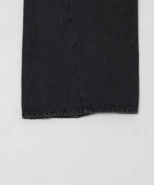 WEGO 【ウエスト調整可/SMLサイズ展開】ローライズカバーフィットフレアデニムパンツ デニムブラックソノタ