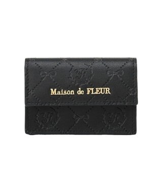 Maison de FLEUR モノグラムカードケース Black