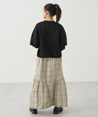 earth music&ecology ドロストヘムスウェット Black