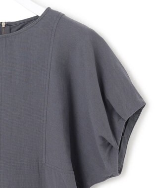 J.PRESS YORK STREET 【WOMEN】ワンウォッシュ リネンコットン ワンピース グレー系